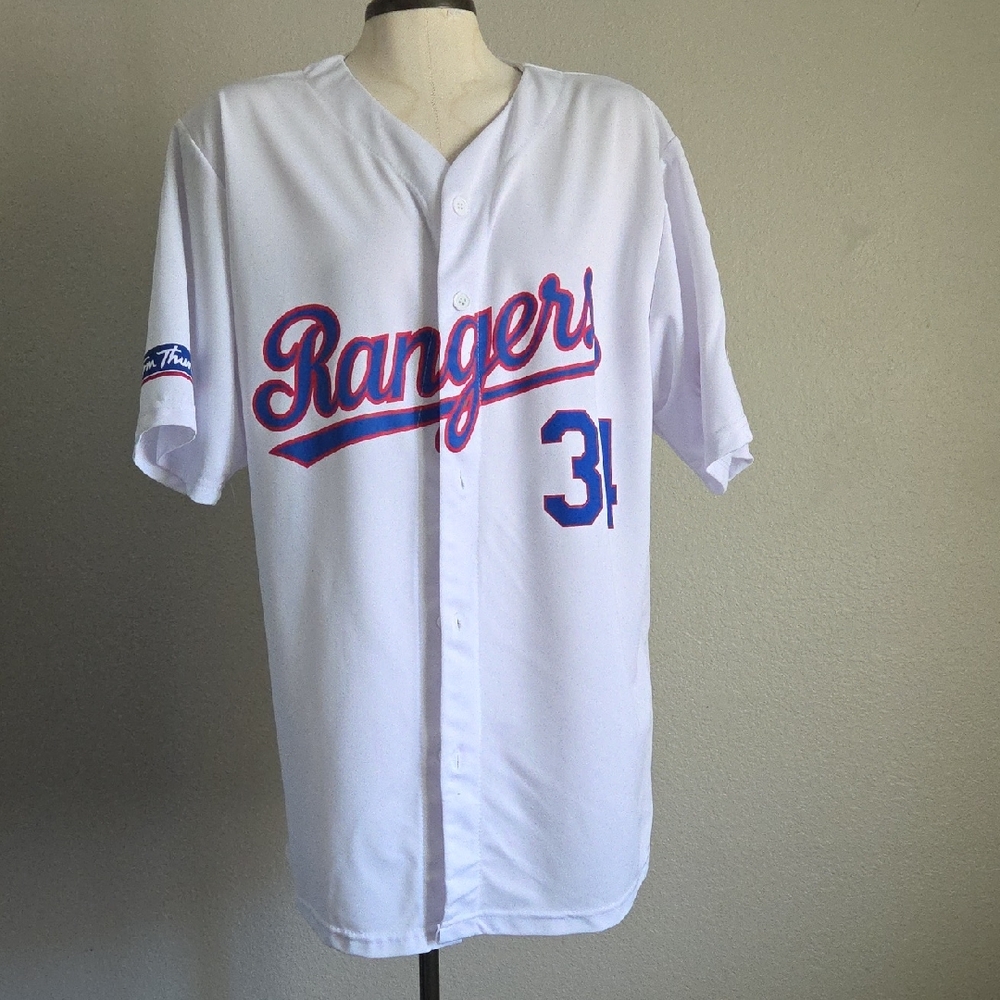 White Rangers Baseball Jersey